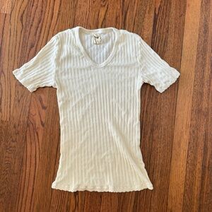 Rudy Jude Pointelle Tee in Natural